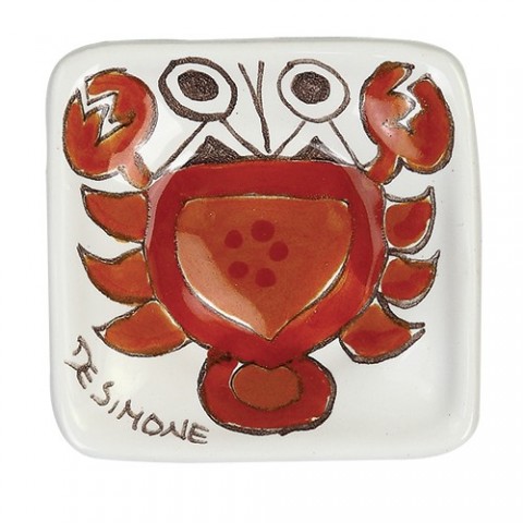 Ashtray Folk Cancer de simone pottery PC280FK-5 Ashtray Folk Cancer de simone pottery PC280FK-5